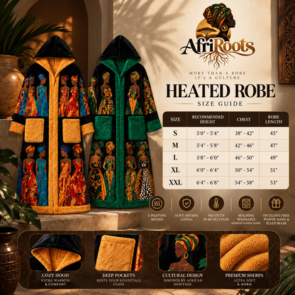 AfriRoots™ Heated Robe