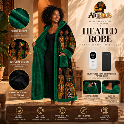 AfriRoots™ Heated Robe